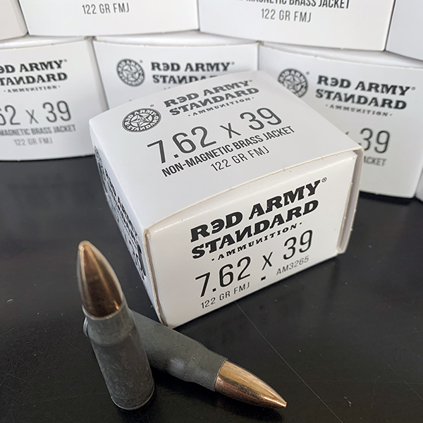Red Army Standard 7.62x39 122 gr. FMJ NON MAGNETIC 1000 rnd/case